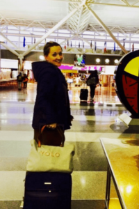 travelandledger emily with luggage