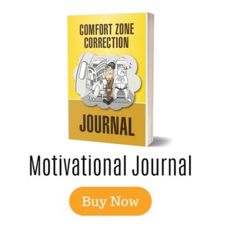 comfort zone correction motivational journal